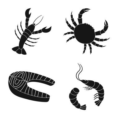 Pazar ve deniz logo vektör Illustration. Hisse senedi piyasası ve deniz vektör simgesi topluluğu.