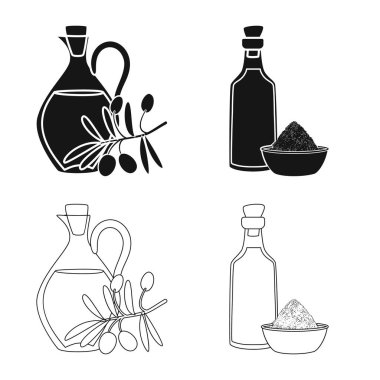 Sağlıklı ve sebze logo vektör Illustration. Sağlıklı topluluğu ve hisse senedi için tarım vektör simgesi.