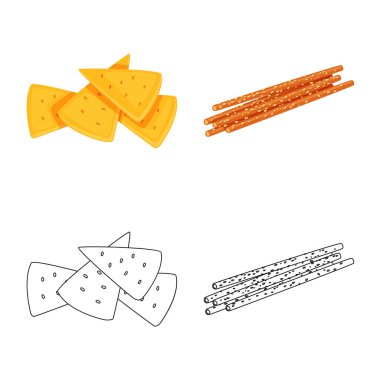 Oktoberfest ve bar sembolü yalıtılmış nesne. Oktoberfest ve hisse senedi için pişirme vektör simgesi ayarla.