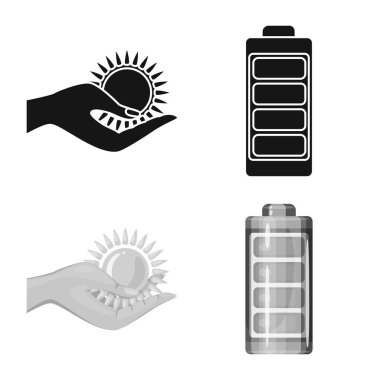 Yenilik ve teknoloji logo vektör Illustration. Yenilik ve doğa hisse senedi simgesi için web topluluğu.