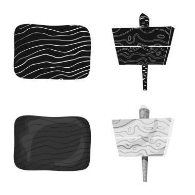 Ham izole nesnesini ve orman sembolü. Ham kümesi ve hisse senedi için parke vektör simgesi.