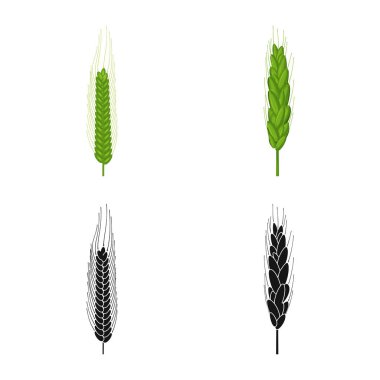 Tarım ve tarım simge vektör Illustration. Web için Tarım ve bitki hisse senedi simgesi kümesi.