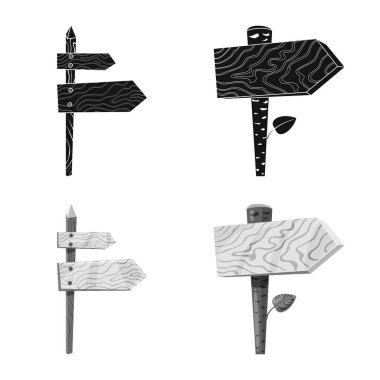 Ham vektör tasarımı ve orman sembolü. Parke hisse senedi vektör çizim ve ham kümesi.