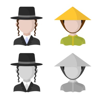 Kopyacı ve ikamet logo yalıtılmış nesne. Kopyacı ve kültür hisse senedi simgesi web için set.