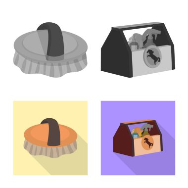 Vektör çizim ekipmanları ve iz sürme. Hisse senedi için ekipman ve rekabet vektör simge kümesi.