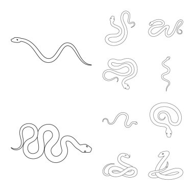 Vektör tasarımı bir zehir ve kötü işaret. Zehir kümesi ve ısırık hisse senedi vektör çizim.