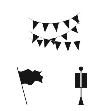 Malzeme ve ortam işaretiya yalıtılmış nesne. Stok için malzeme ve tekstil vektör simgesinin toplanması.