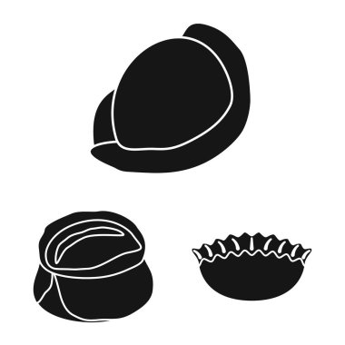 Mutfak ve meze logosu vektör Illustration. Hisse senedi için mutfak ve gıda vektör simgesi koleksiyonu.