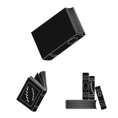 Şekil ve bilgi logo vektör tasarımı. Şekil ve kitabevi hisse senedi simgesi için web topluluğu.