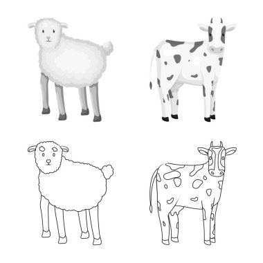 Üreme ve mutfak simge vektör tasarımı. Koleksiyon ıslahının ve organik hisse senedi vektör çizim.