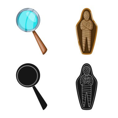 Vektör tasarımı bir hikaye ve öğeleri işaret. Hikaye ve öznitelikleri hisse senedi vektör çizim seti.