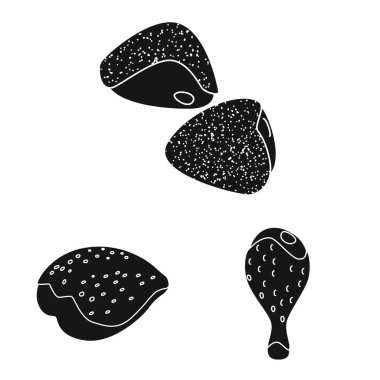 Restoran ve tarım simge vektör Illustration. Restoran ve ham hisse senedi vektör çizim.