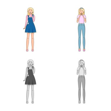 Duruş ve ruh hali logo vektör Illustration. Duruş ve erkek hisse senedi simgesi için web topluluğu.