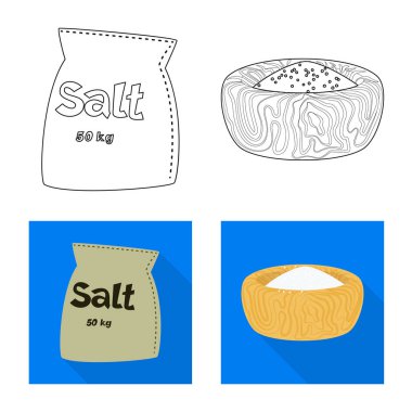 Pişirme ve deniz logo vektör Illustration. Yemek ve hisse senedi vektör çizim pişirme toplama.
