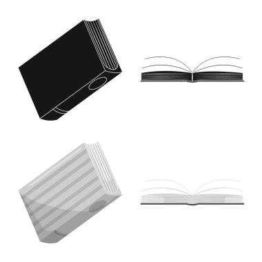 Eğitim ve kapak logo vektör tasarımı. Eğitim ve kitabevi hisse senedi simgesi için web topluluğu.