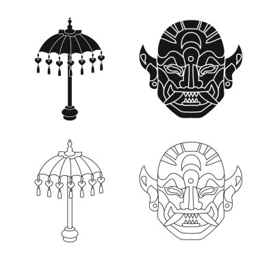 Yalıtılmış nesne ve seyahat oturum açın. Toplama ve geleneksel hisse senedi vektör çizim.