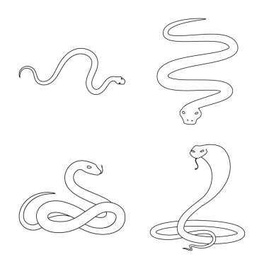 Zehir ve kötü logo vektör Illustration. Zehir ve ısırık koleksiyonu vektör hisse senedi simgesi.