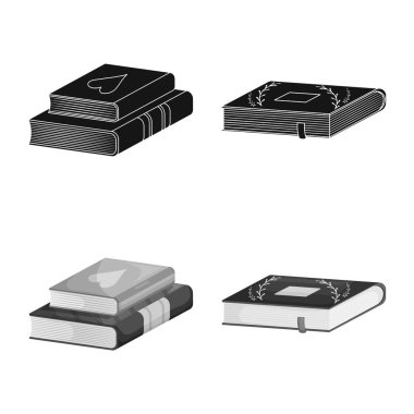 Eğitim ve kapak logo vektör Illustration. Eğitim ve kitabevi hisse senedi simgesi için web topluluğu.