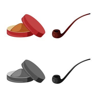 Çöp yalıtılmış nesne ve stop sembolü. Hisse senedi için çöp ve alışkanlık vektör simge topluluğu.