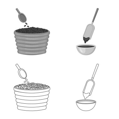 Gıda ve nefis işareti vektör tasarımı. Gıda ve web için kahverengi hisse senedi simgesi.