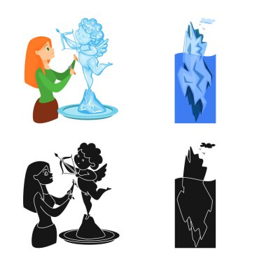 Doku ve donmuş simge vektör tasarımı. Doku ve web için şeffaf hisse senedi simgesi toplama.