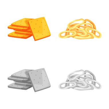 Oktoberfest ve bar simge vektör Illustration. Oktoberfest ve hisse senedi için pişirme vektör simgesi ayarla.