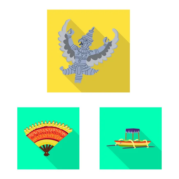 Conception vectorielle du logo voyage et tourisme. Collection d'icône vectorielle de voyage et d'île pour le stock . — Image vectorielle