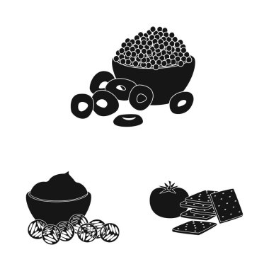 Madde ve organik işareti izole nesne. Madde ve ürün stok vektör çizim koleksiyonu.