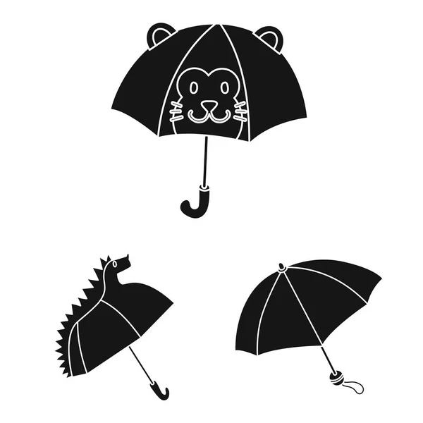Wektor wzór pogody i deszczowa znak. Kolekcja pogodę i deszcz symbol giełdowy dla sieci web. — Wektor stockowy