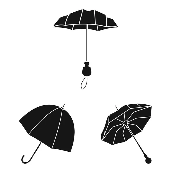 Diseño vectorial de clima y signo lluvioso. Conjunto de tiempo y vector de lluvia icono para la acción . — Archivo Imágenes Vectoriales