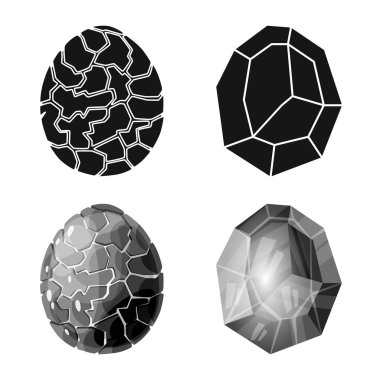 Hayvan ve tarih öncesi simge vektör tasarımı. Hayvan ve sevimli hazır vektör çizim topluluğu.