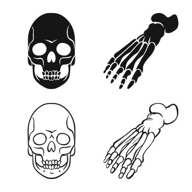 Tıp ve klinik logo yalıtılmış nesne. Tıp ve hisse senedi için tıbbi vektör simge kümesi.