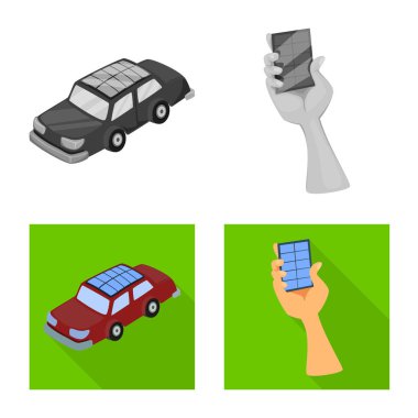 Yenilik ve teknoloji logo vektör tasarımı. Dizi yenilik ve doğa hisse senedi vektör çizim.