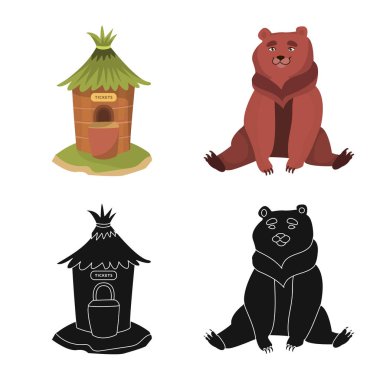 Doğa ve eğlence simge vektör Illustration. Hisse senedi için doğa ve eğlence vektör simgesi topluluğu.