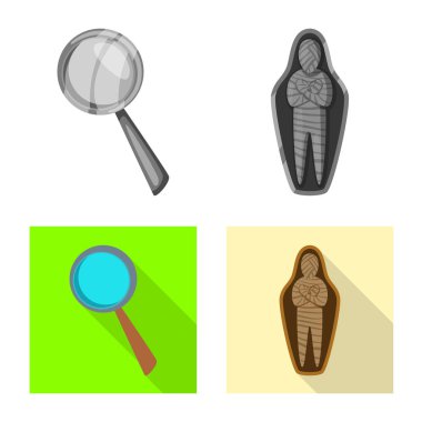 Vektör tasarımı bir hikaye ve öğeleri işaret. Hikaye ve öznitelikleri hisse senedi vektör çizim seti.