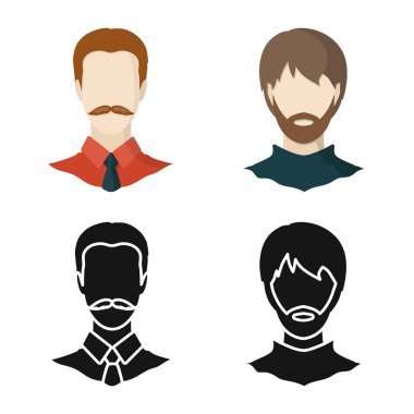 Profesyonel ve fotoğraf simge vektör Illustration. Web için profesyonel ve profil hisse senedi simgesi kümesi.