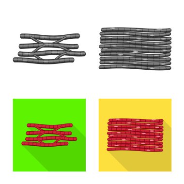 Lif ve kas simge vektör Illustration. Lif ve vücut hisse senedi vektör çizim topluluğu.