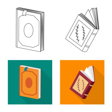 Eğitim ve kapak simge vektör tasarımı. Eğitim ve kitabevi hisse senedi simgesi için web topluluğu.