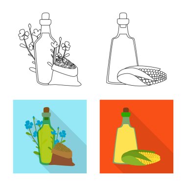 Sağlıklı ve sebze simge vektör Illustration. Sağlıklı topluluğu ve hisse senedi için tarım vektör simgesi.