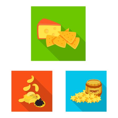 Tat ve daiç logo vektör Illustration. Tat ve hisse senedi için organik vektör simge kümesi.