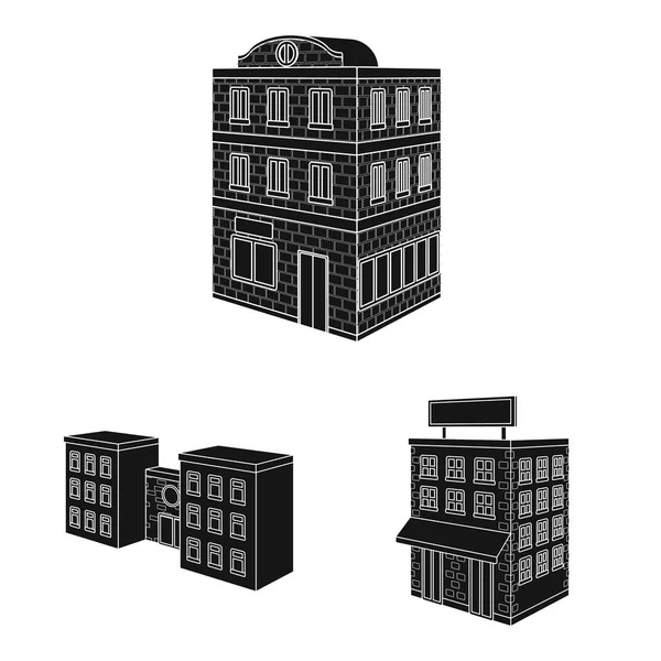 Objeto aislado de arquitectura y símbolo del patrimonio. Colección de arquitectura y construcción de stock símbolo para web . — Vector de stock