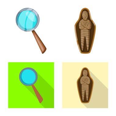 Hikaye ve bileşen sembolü yalıtılmış nesne. Hikaye ve öznitelikleri hisse senedi vektör çizim topluluğu.