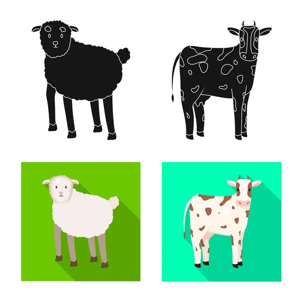 Vector illustration of breeding and kitchen icon. Collection of breeding and organic stock vector illustration. — Stock Vector