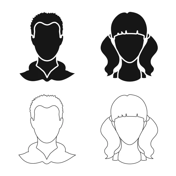 Vector illustration of professional and photo icon. Set of professional and profile vector icon for stock. — Stock Vector