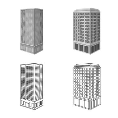 İnşaat ve yapı logo vektör Illustration. İnşaat ve Emlak vektör simgesini hissenin koleksiyonu.