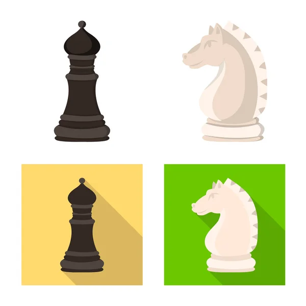 Vector illustration of checkmate and thin sign. Collection of checkmate and target stock vector illustration. — Stock Vector