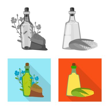 Sağlıklı ve sebze logo vektör Illustration. Sağlıklı topluluğu ve hisse senedi için tarım vektör simgesi.