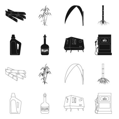 Çiftlik ve tarım simge vektör tasarımı. Hisse senedi için çiftlik ve teknoloji vektör simge kümesi.