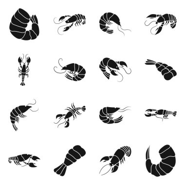 Et ve incelik simge vektör Illustration. Et topluluğu ve hisse senedi için yengeç vektör simgesi.