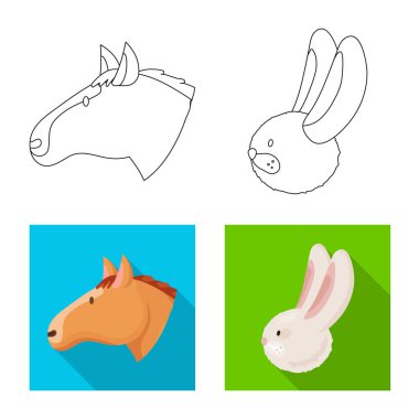 Tarım ve Hayvancılık simge vektör tasarımı. Tarım ve organik hisse senedi vektör çizim koleksiyonu.